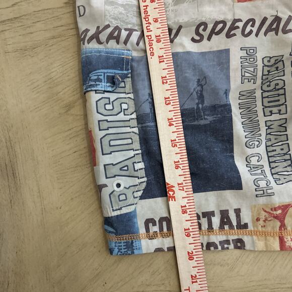 Tommy Bahama Relax Mens Shorts Swim Trunks Shark Fish Bathing Suit Lined XL - Picture 5 of 8